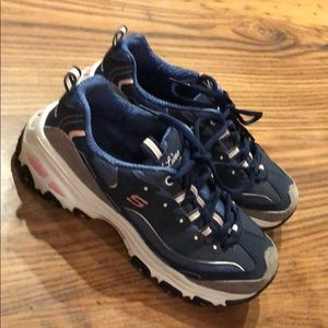 Sketcher Sneakers Memory Foam D’Lites Navy Size 7